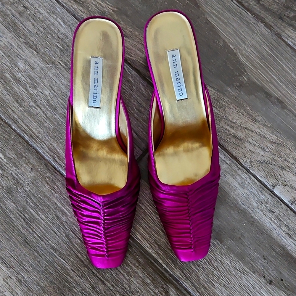 Ann Marino Sling Back Fushia Heels